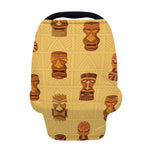 Tribal Tiki Mask Pattern Print Baby Seat Cover