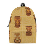 Tribal Tiki Mask Pattern Print Backpack