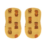 Tribal Tiki Mask Pattern Print Bar Stool Covers