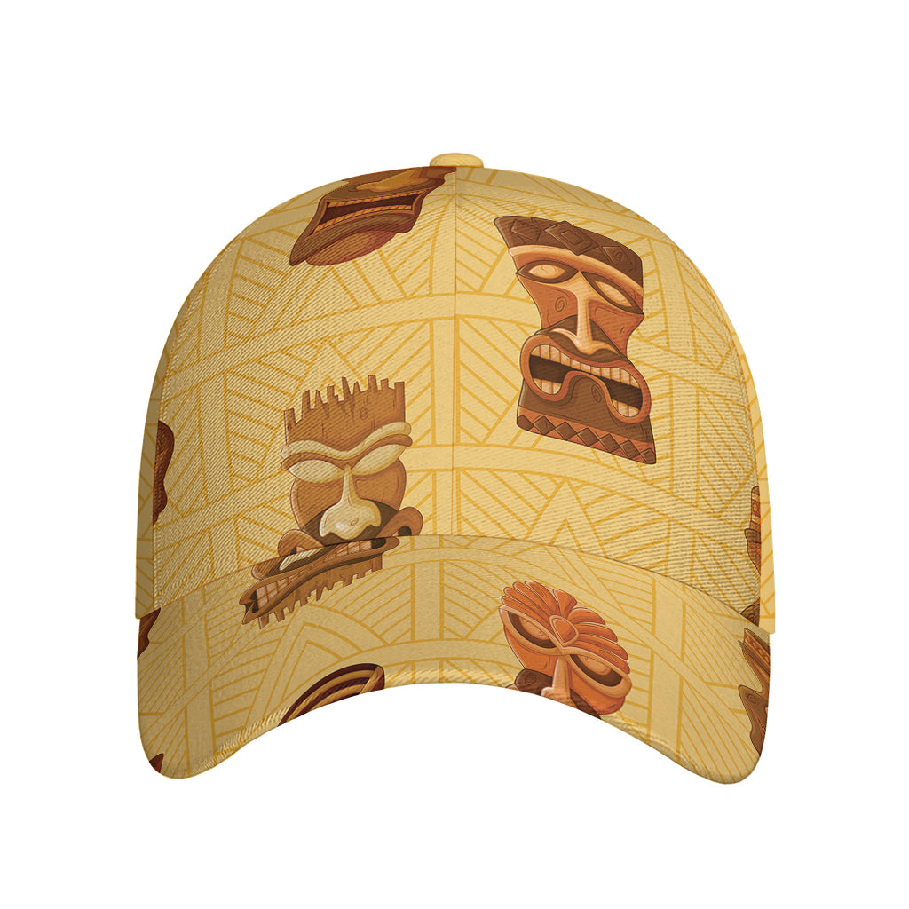 Tribal Tiki Mask Pattern Print Baseball Cap