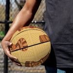 Tribal Tiki Mask Pattern Print Basketball