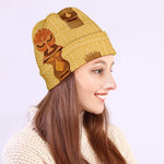 Tribal Tiki Mask Pattern Print Beanie