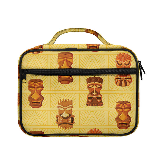 Tribal Tiki Mask Pattern Print Briefcase Bible Bag