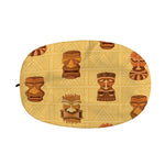 Tribal Tiki Mask Pattern Print Car Side Mirror Covers