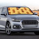 Tribal Tiki Mask Pattern Print Car Windshield Sun Shade