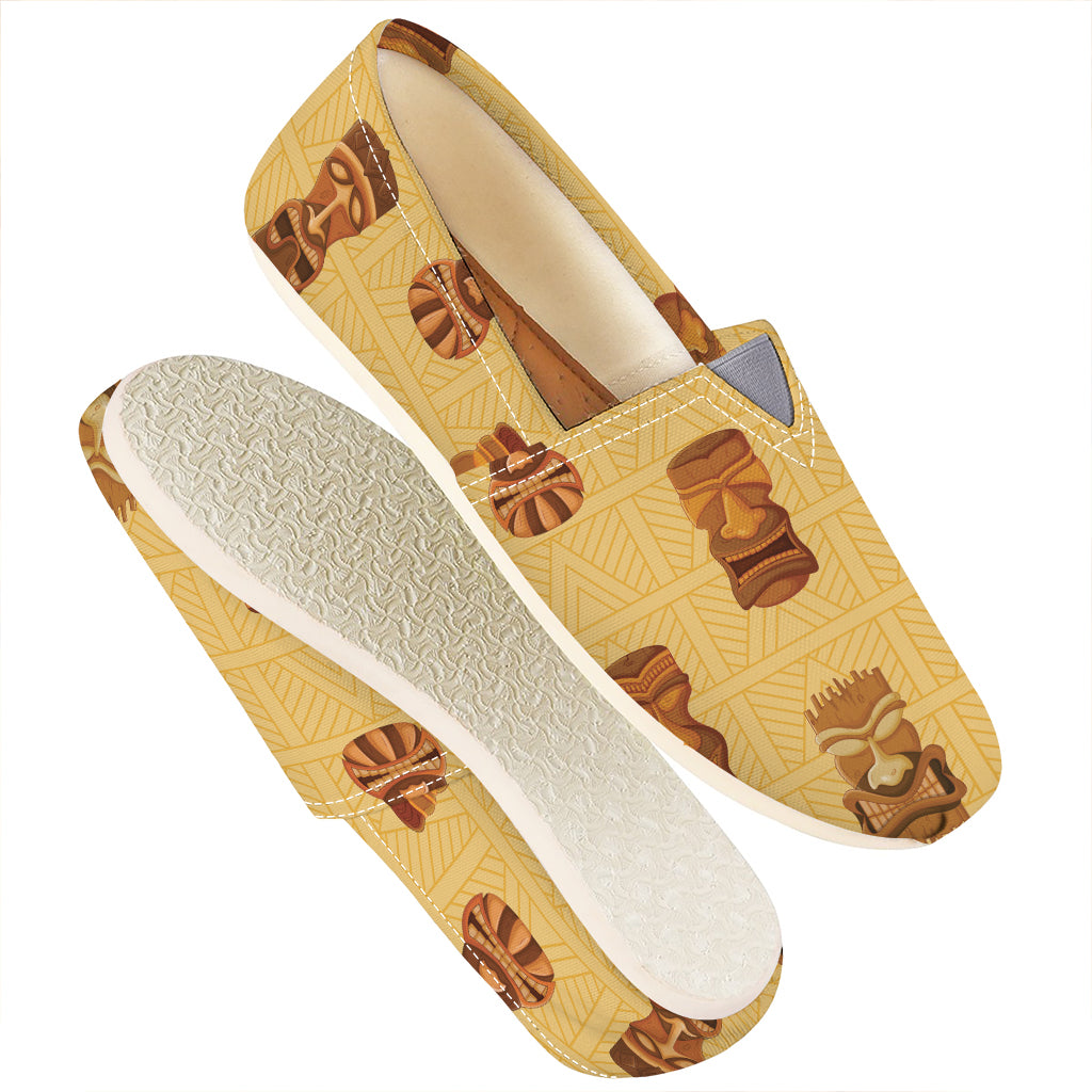 Tribal Tiki Mask Pattern Print Casual Shoes