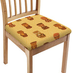 Tribal Tiki Mask Pattern Print Chair Cushion Cover