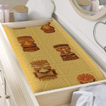 Tribal Tiki Mask Pattern Print Changing Pad Cover