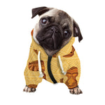 Tribal Tiki Mask Pattern Print Dog Zip Up Hoodie