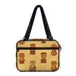 Tribal Tiki Mask Pattern Print Double Strap Bible Bag