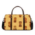 Tribal Tiki Mask Pattern Print Duffel Bag