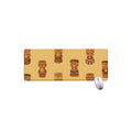 Tribal Tiki Mask Pattern Print Extended Mouse Pad