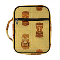 Tribal Tiki Mask Pattern Print Front Pocket Bible Bag