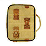 Tribal Tiki Mask Pattern Print Front Pocket Bible Bag