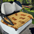 Tribal Tiki Mask Pattern Print Golf Cart Seat Cover