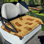 Tribal Tiki Mask Pattern Print Golf Cart Seat Cover
