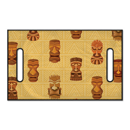 Tribal Tiki Mask Pattern Print Golf Cart Seat Cover