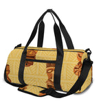 Tribal Tiki Mask Pattern Print Gym Bag