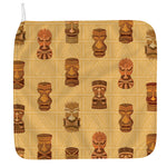Tribal Tiki Mask Pattern Print Hand Towel