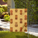 Tribal Tiki Mask Pattern Print House Flag