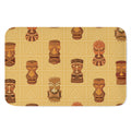 Tribal Tiki Mask Pattern Print Indoor Door Mat