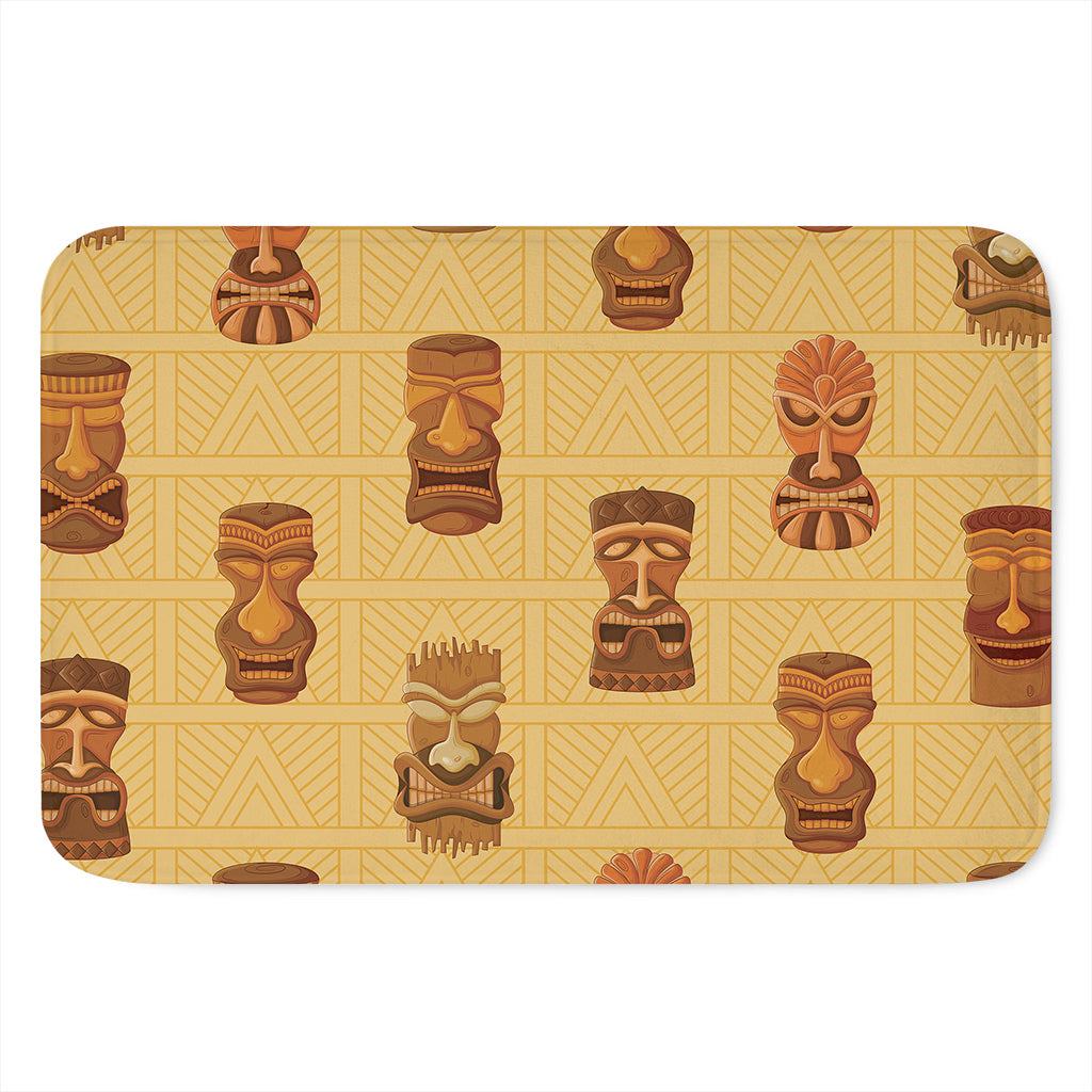 Tribal Tiki Mask Pattern Print Indoor Door Mat