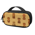 Tribal Tiki Mask Pattern Print Portable Cooler Travel Case