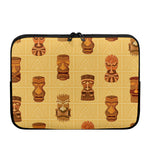 Tribal Tiki Mask Pattern Print Laptop Sleeve