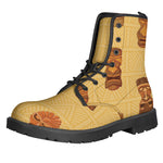 Tribal Tiki Mask Pattern Print Backpack