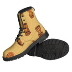 Tribal Tiki Mask Pattern Print Backpack