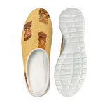 Tribal Tiki Mask Pattern Print Mesh Casual Shoes