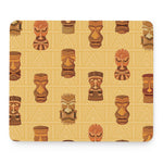 Tribal Tiki Mask Pattern Print Mouse Pad