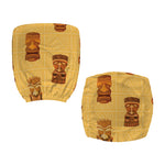 Tribal Tiki Mask Pattern Print Office Chair Cover