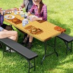 Tribal Tiki Mask Pattern Print Picnic Table Cover
