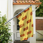 Tribal Tiki Mask Pattern Print Polyester Flag