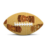 Tribal Tiki Mask Pattern Print Rugby Ball