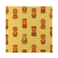 Tribal Tiki Mask Pattern Print Silk Bandana