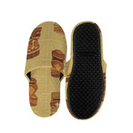 Tribal Tiki Mask Pattern Print Slippers