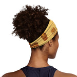 Tribal Tiki Mask Pattern Print Sports Headband
