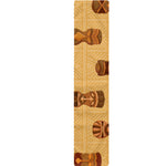 Tribal Tiki Mask Pattern Print Table Runner