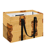 Tribal Tiki Mask Pattern Print Utility Tote Bag