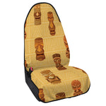 Tribal Tiki Mask Pattern Print Waterproof Car Seat Cover