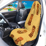 Tribal Tiki Mask Pattern Print Waterproof Car Seat Cover