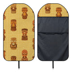 Tribal Tiki Mask Pattern Print Waterproof Car Seat Cover