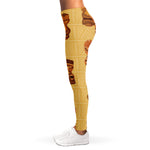 Tribal Tiki Mask Pattern Print Women's Leggings