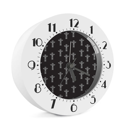 Tribal Totem Pattern Print Alarm Clock