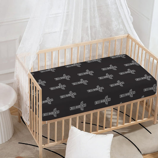 Tribal Totem Pattern Print Baby Crib Sheet