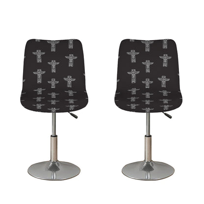 Tribal Totem Pattern Print Bar Stool Covers