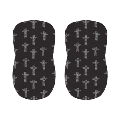 Tribal Totem Pattern Print Bar Stool Covers