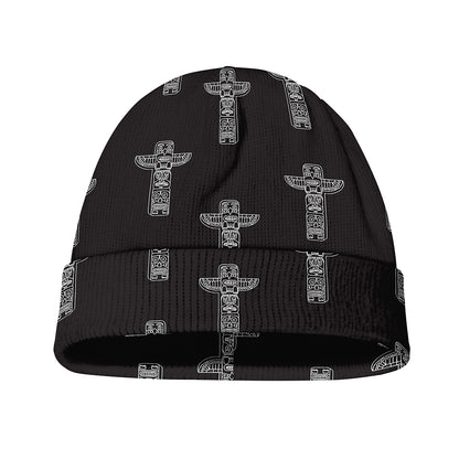 Tribal Totem Pattern Print Beanie